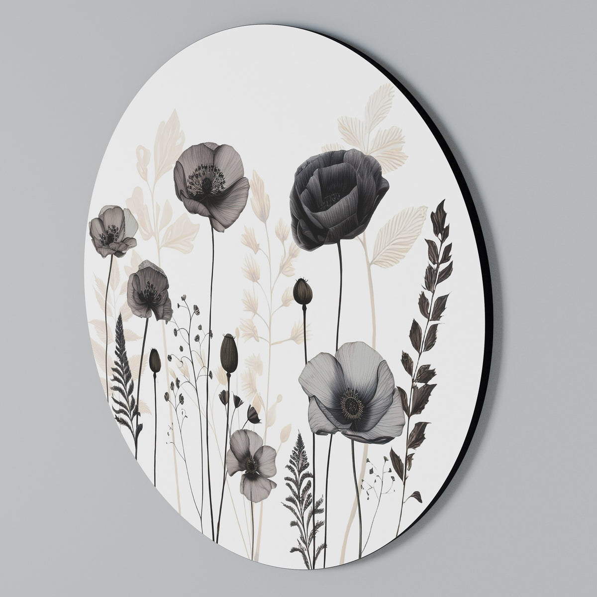 POPPY ALLURE Rund väggdekor