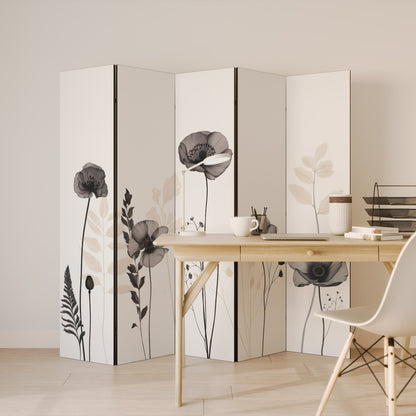 POPPY ALLURE Dekorativ rumsavdelare med 5 paneler