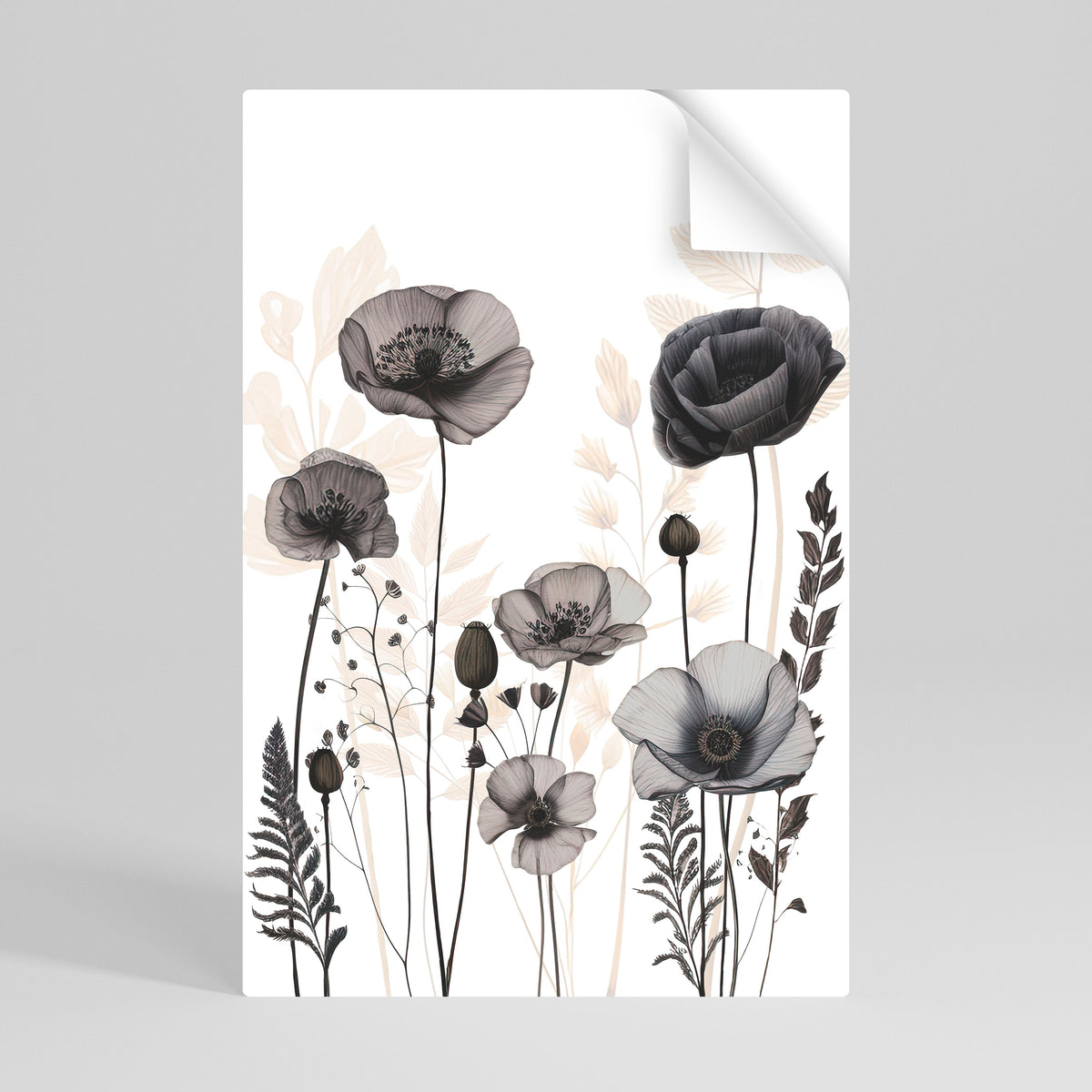 POPPY ALLURE Självhäftande Vertikal Poster