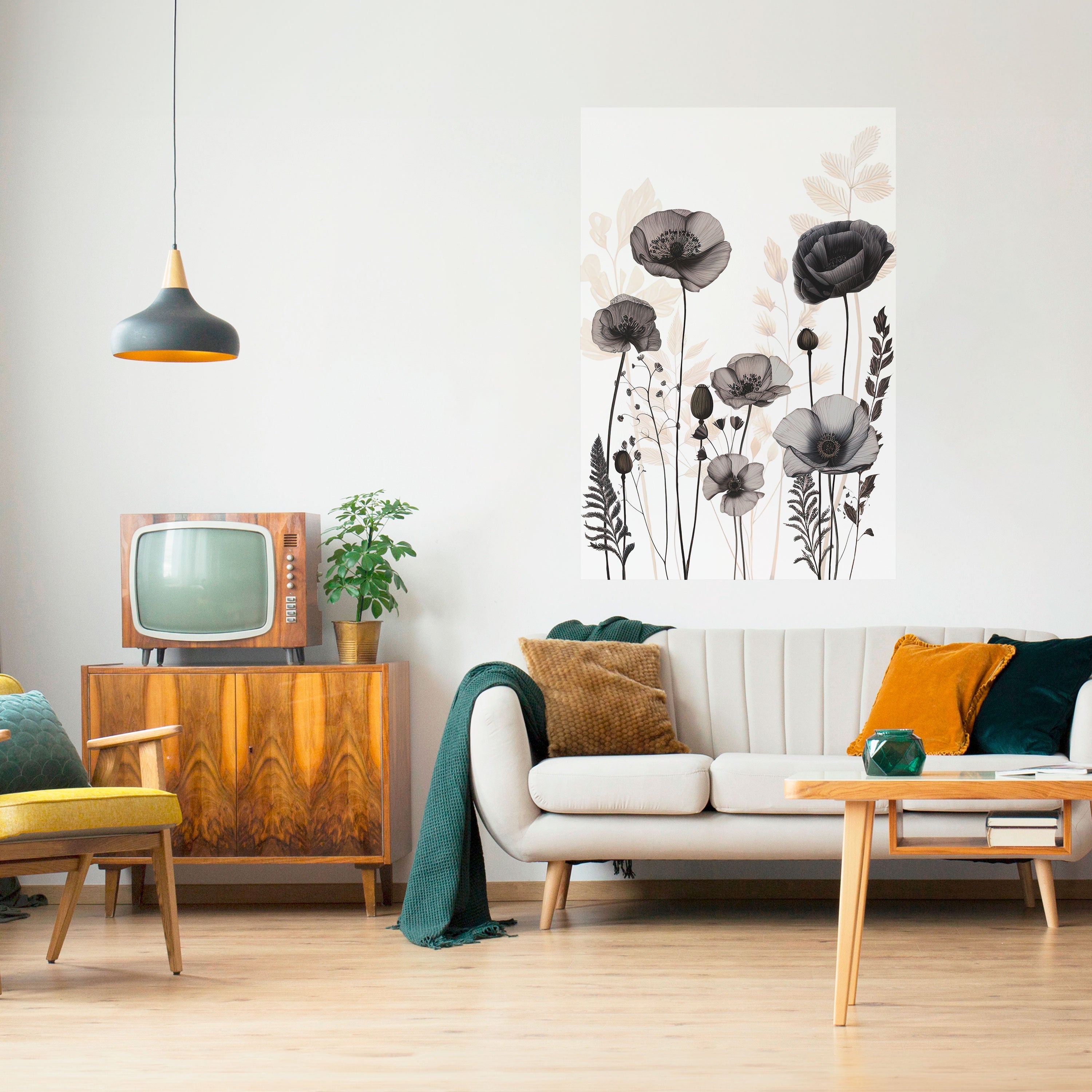 POMPY ALLURE Vertikal poster med självhäftande motiv