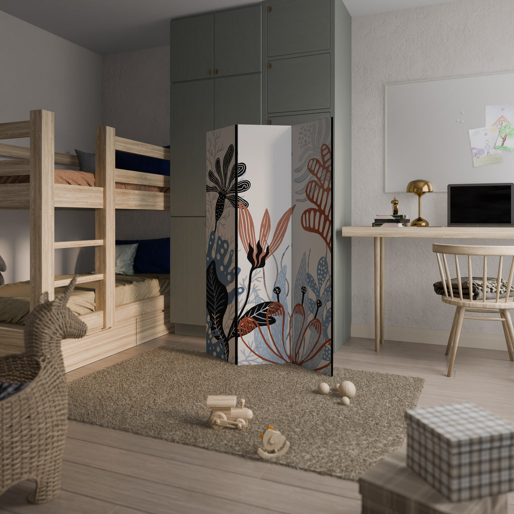 ORGANIC ASSEMBLAGE Dekorativ rumsavdelare – 3 paneler