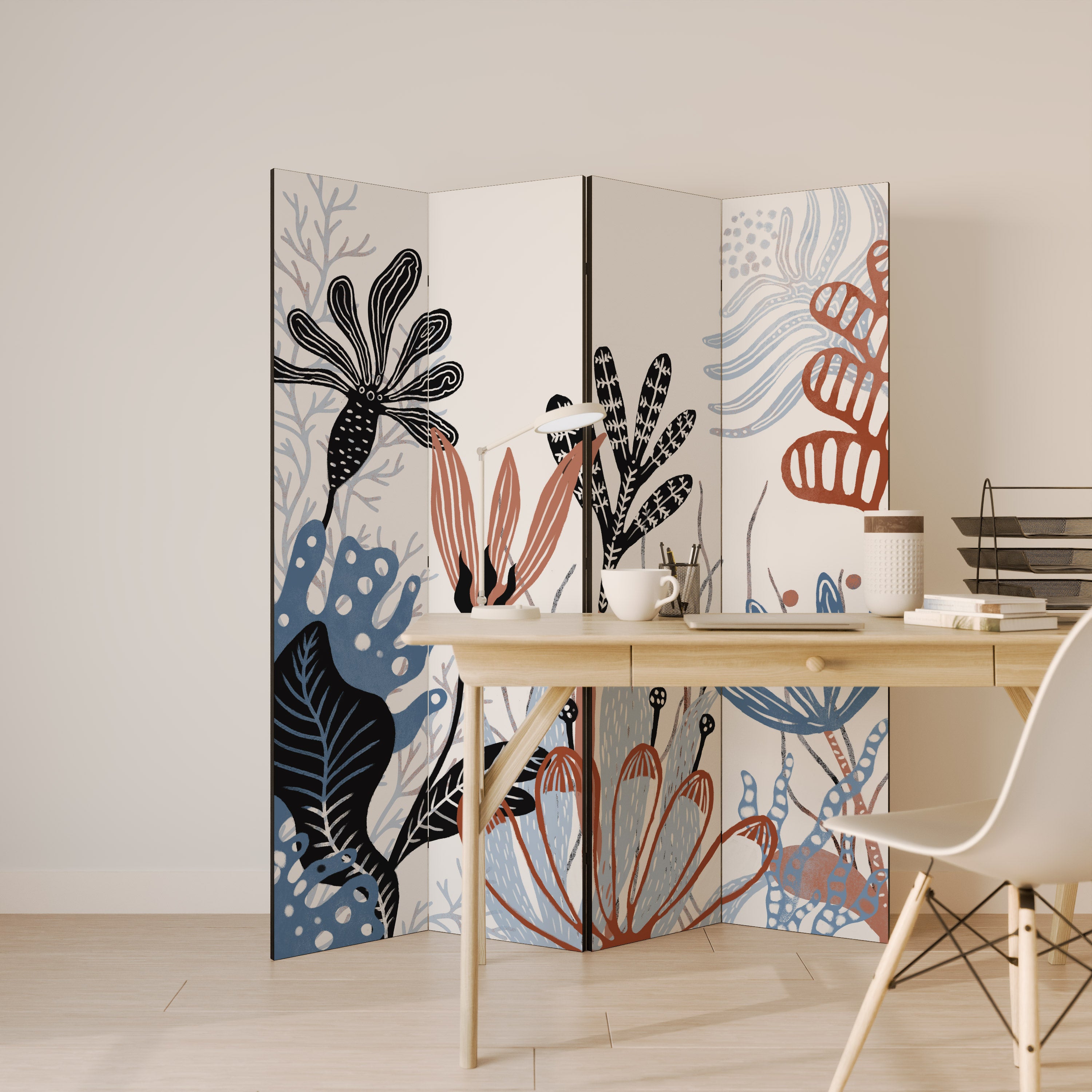 ORGANIC ASSEMBLAGE Rumsavdelare 4 paneler