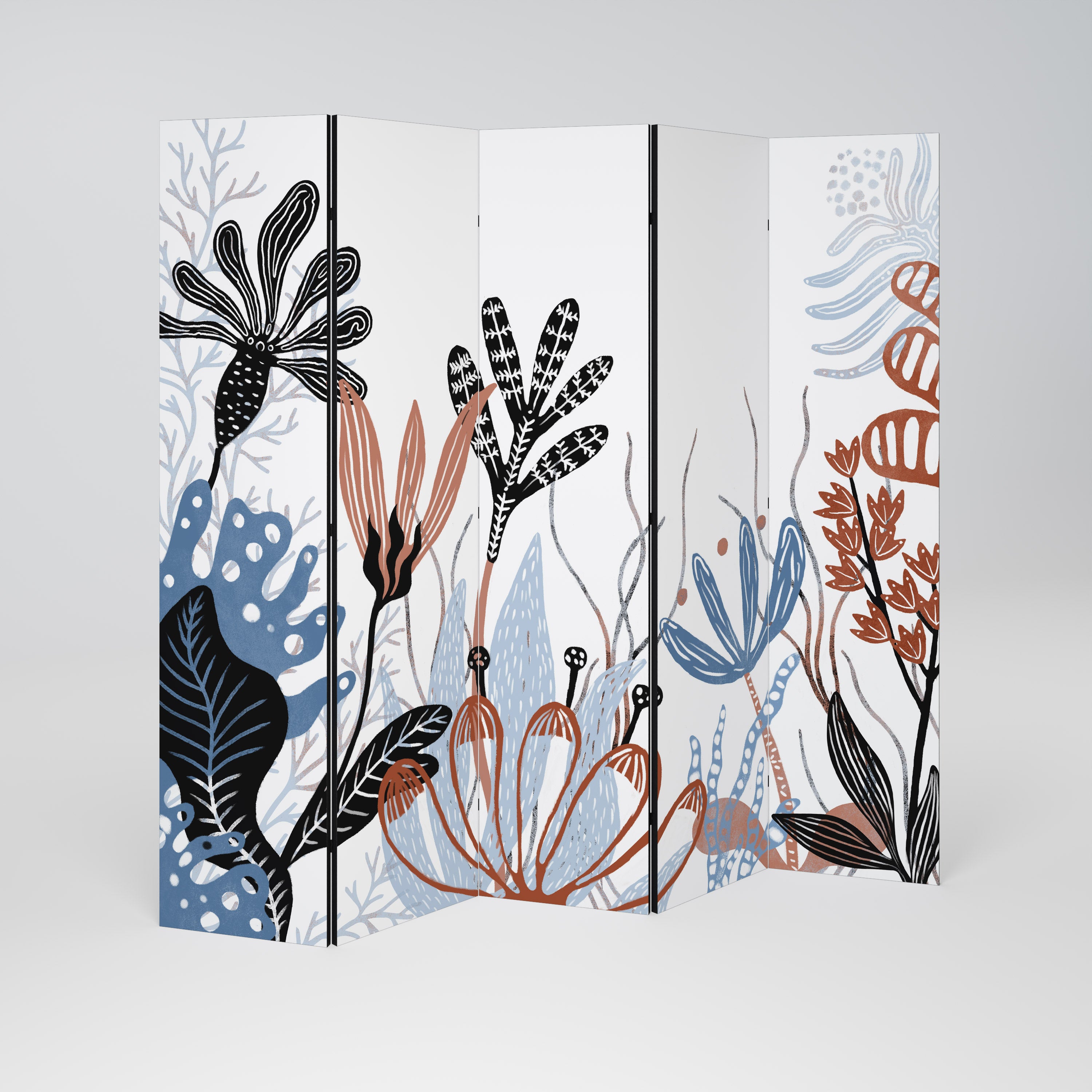 ORGANIC ASSEMBLAGE Dekorativ rumsavdelare – 5 paneler