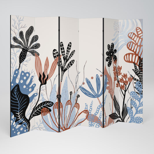 ORGANIC ASSEMBLAGE Decorative 6-Panel Room Divider