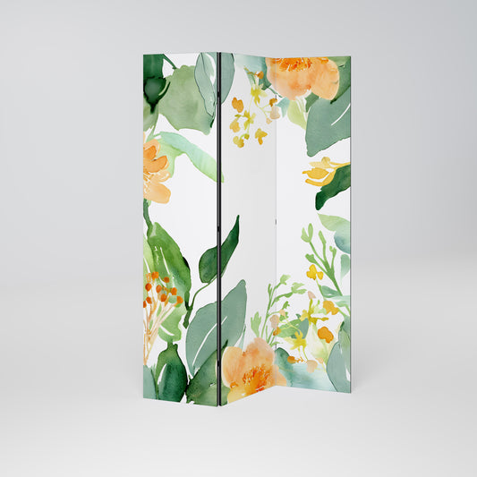 FLORAL SERENITY SPLIT Decorative 3-Panel Room Divider