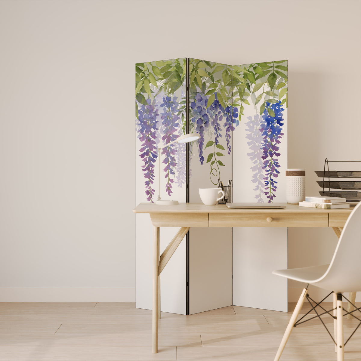 BOTANICAL BREEZE Dekorativ rumsavdelare – 3 paneler
