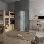 LUSH LINEAR BLOOMS Dekorativ rumsavdelare – 3 paneler