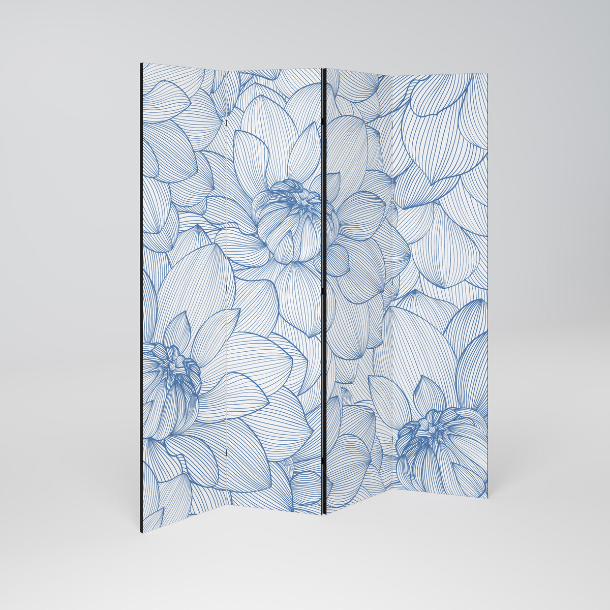 LUSH LINEAR BLOOMS Rumsavdelare 4 paneler