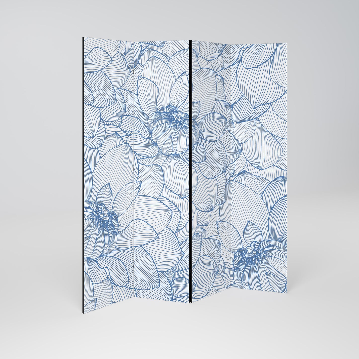 LUSH LINEAR BLOOMS Rumsavdelare 4 paneler