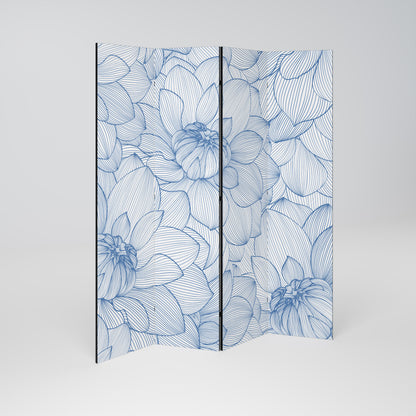 LUSH LINEAR BLOOMS Rumsavdelare 4 paneler