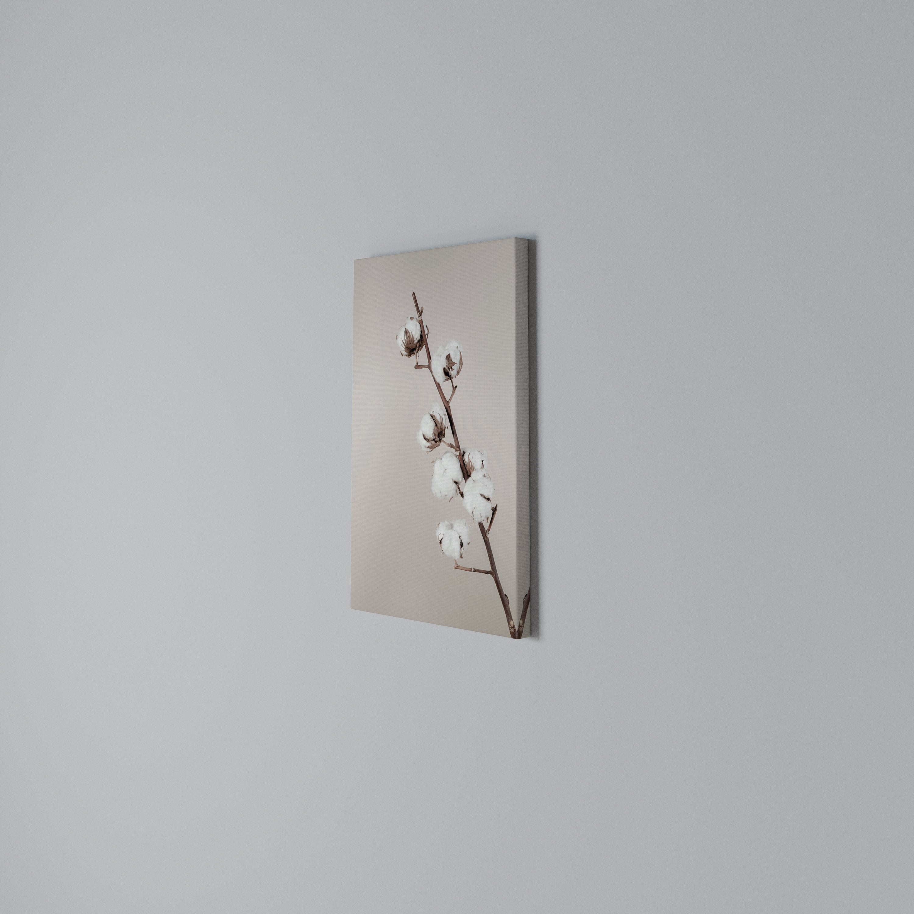 COTTON CLOUDS IN BALANCE Vertical Canvas Print