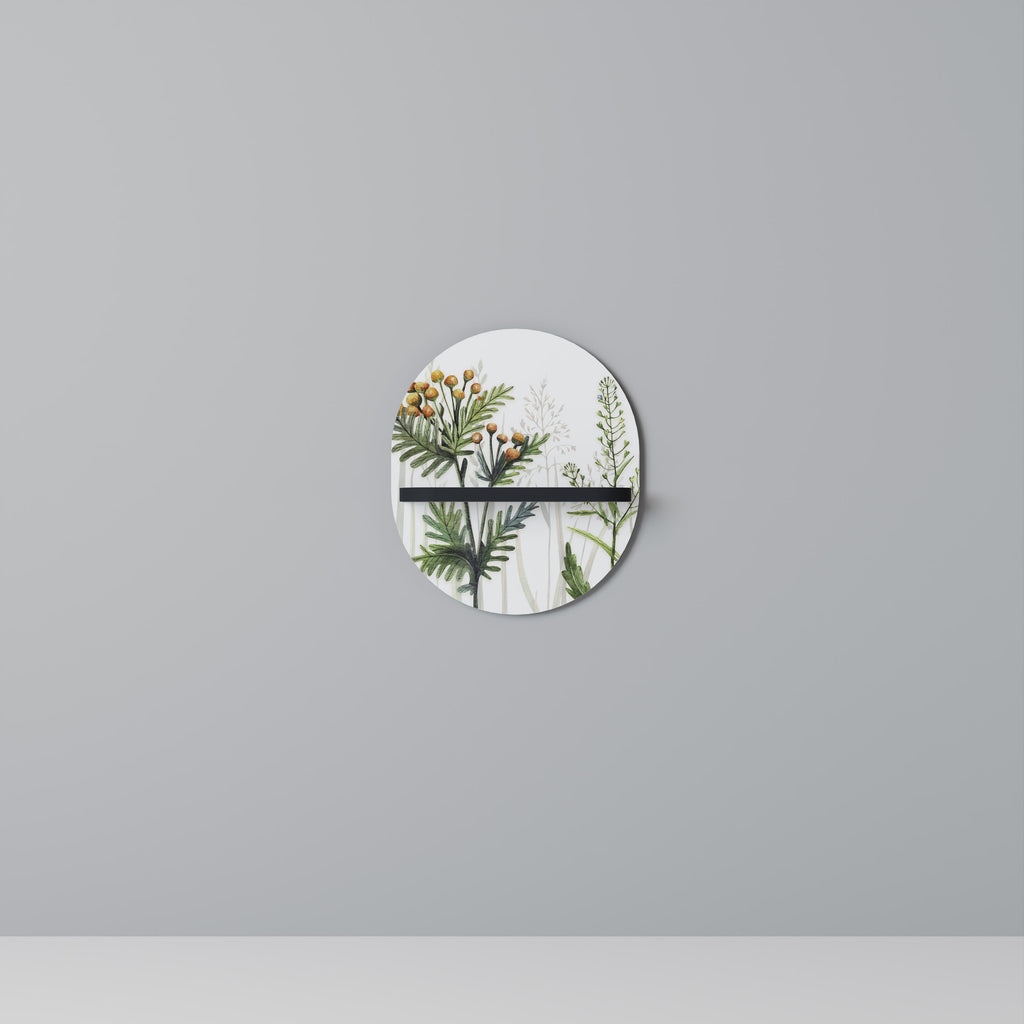 HERBAL DREAM Oval konsthylla i svart finish