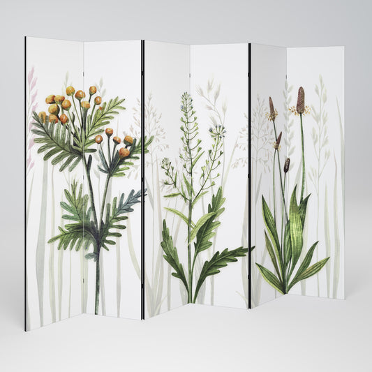 HERBAL DREAM Decorative 6-Panel Room Divider