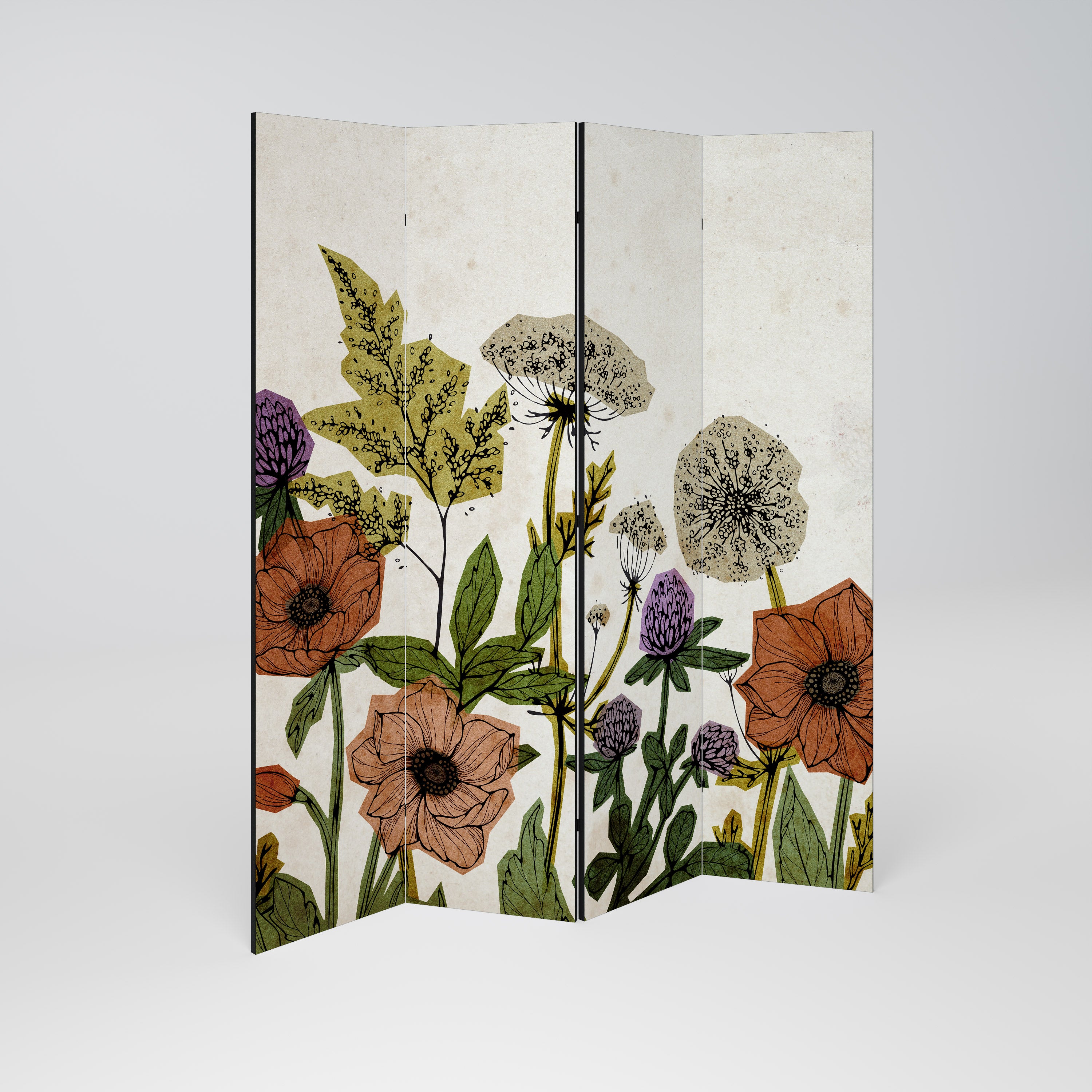 SPROUT ELEGANCE Rumsavdelare 4 paneler