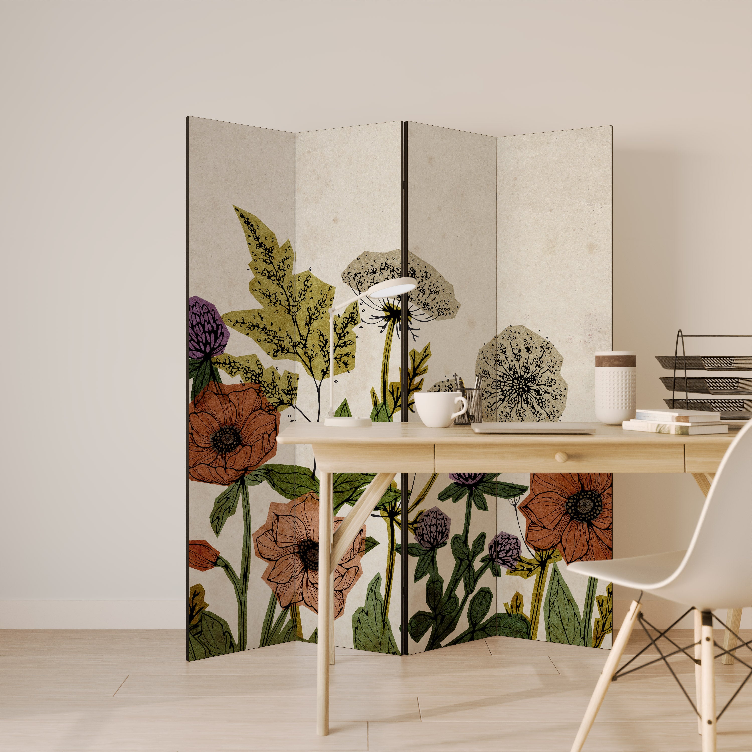 SPROUT ELEGANCE Rumsavdelare 4 paneler