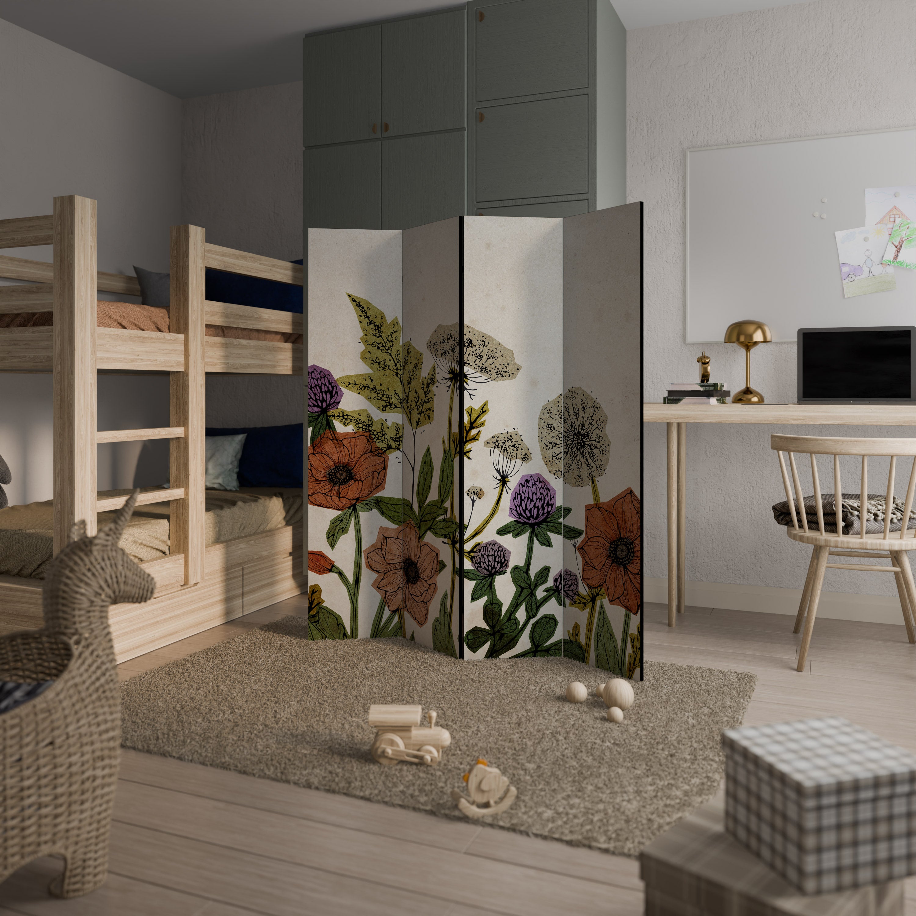 SPROUT ELEGANCE Rumsavdelare 4 paneler