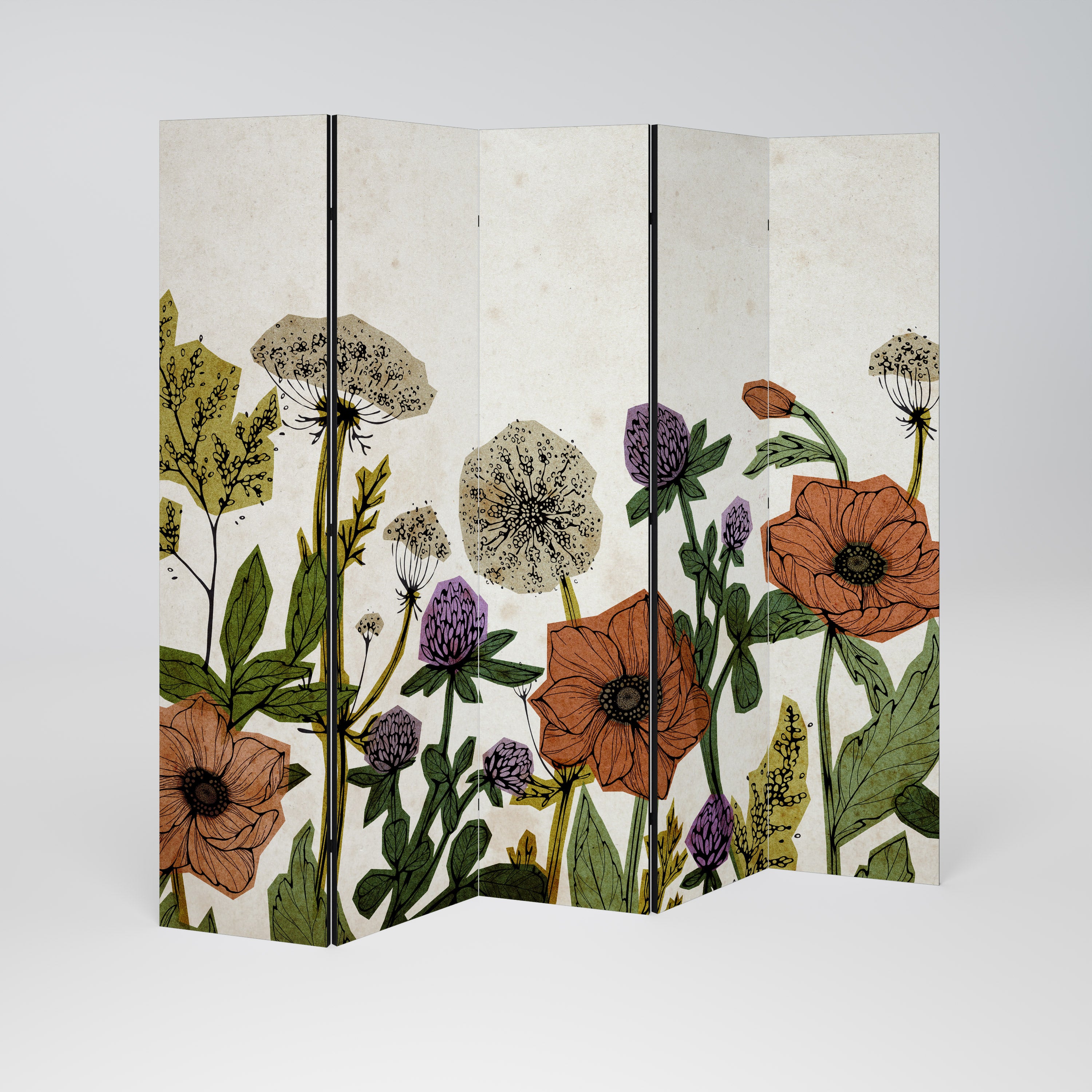 SPROUT ELEGANCE Dekorativ rumsavdelare – 5 paneler