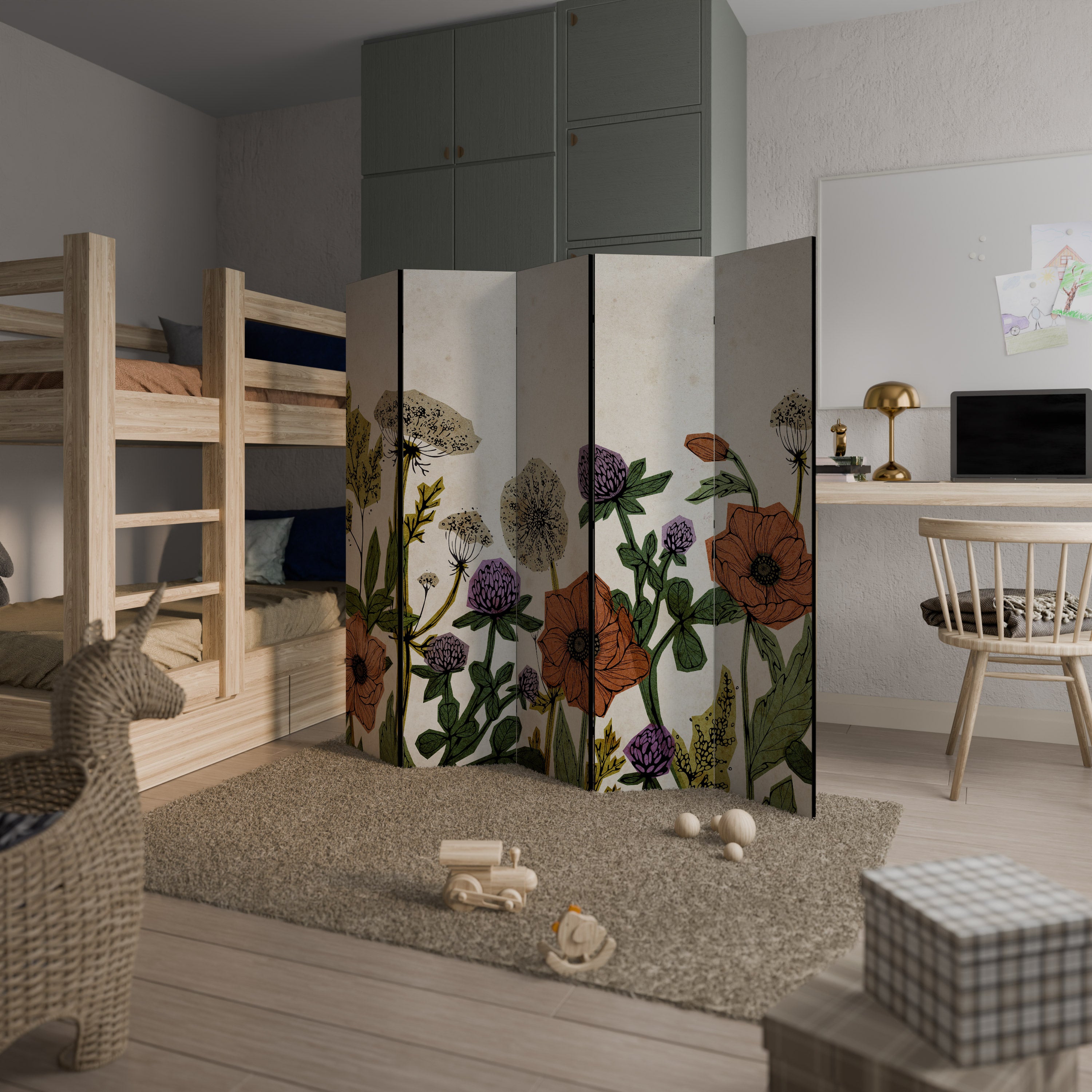 SPROUT ELEGANCE Dekorativ rumsavdelare – 5 paneler