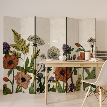 SPROUT ELEGANCE Dekorativ rumsavdelare med 6 paneler