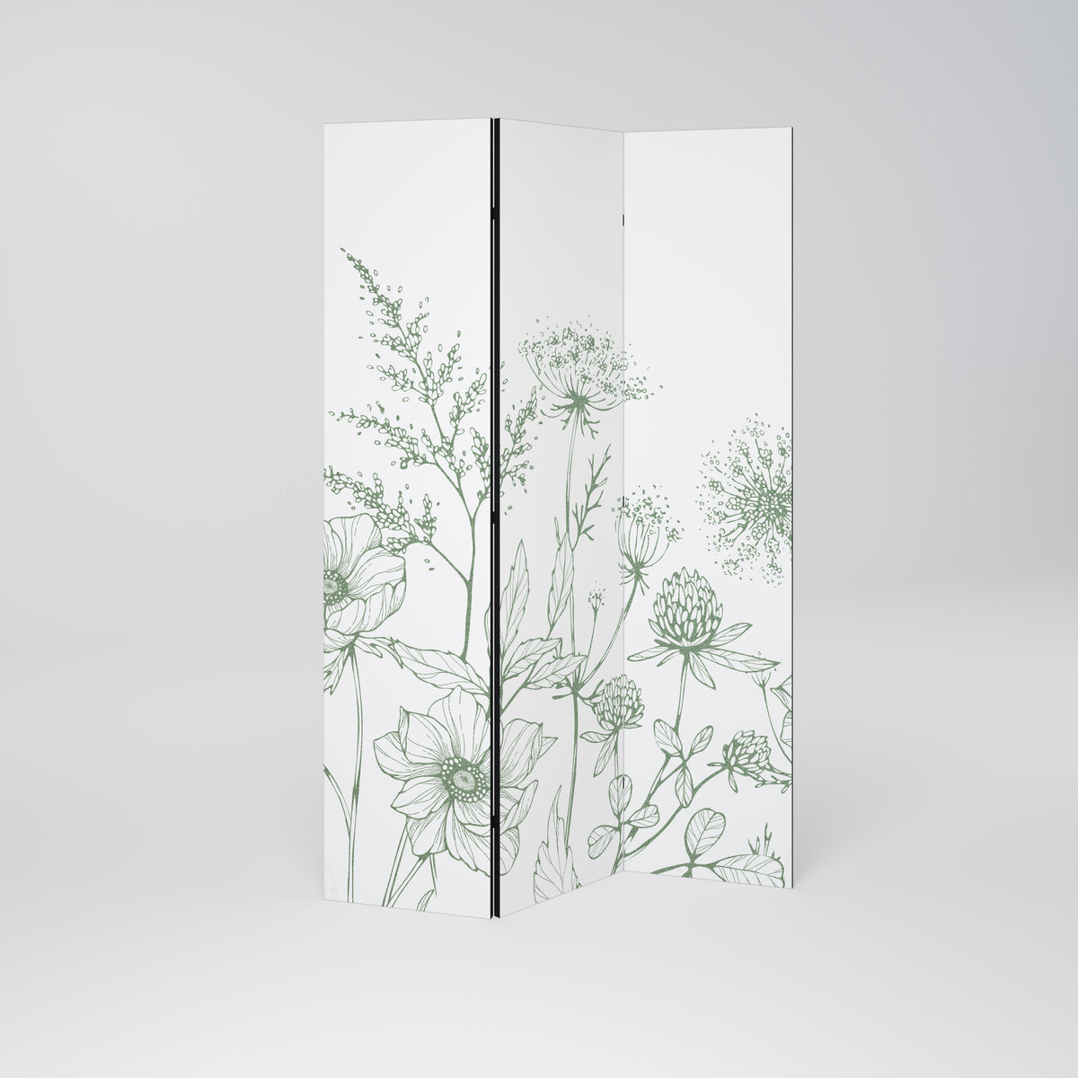 WILDER BEAUTY Dekorativ rumsavdelare – 3 paneler