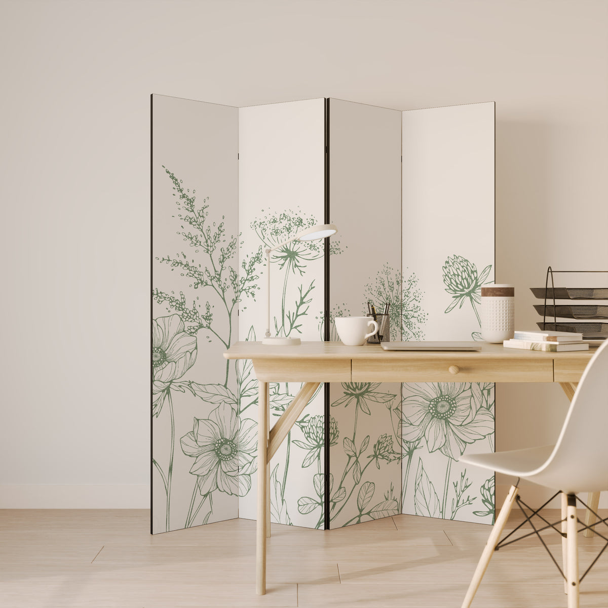 WILDER BEAUTY Rumsavdelare 4 paneler