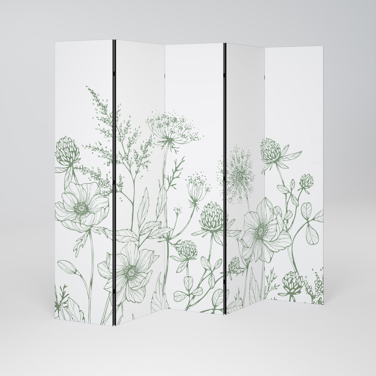 WILDER BEAUTY Dekorativ rumsavdelare – 5 paneler