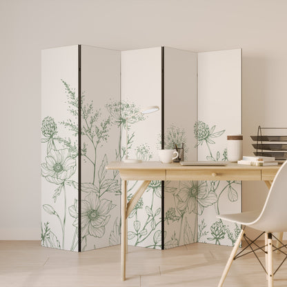 WILDER BEAUTY Dekorativ rumsavdelare med 5 paneler