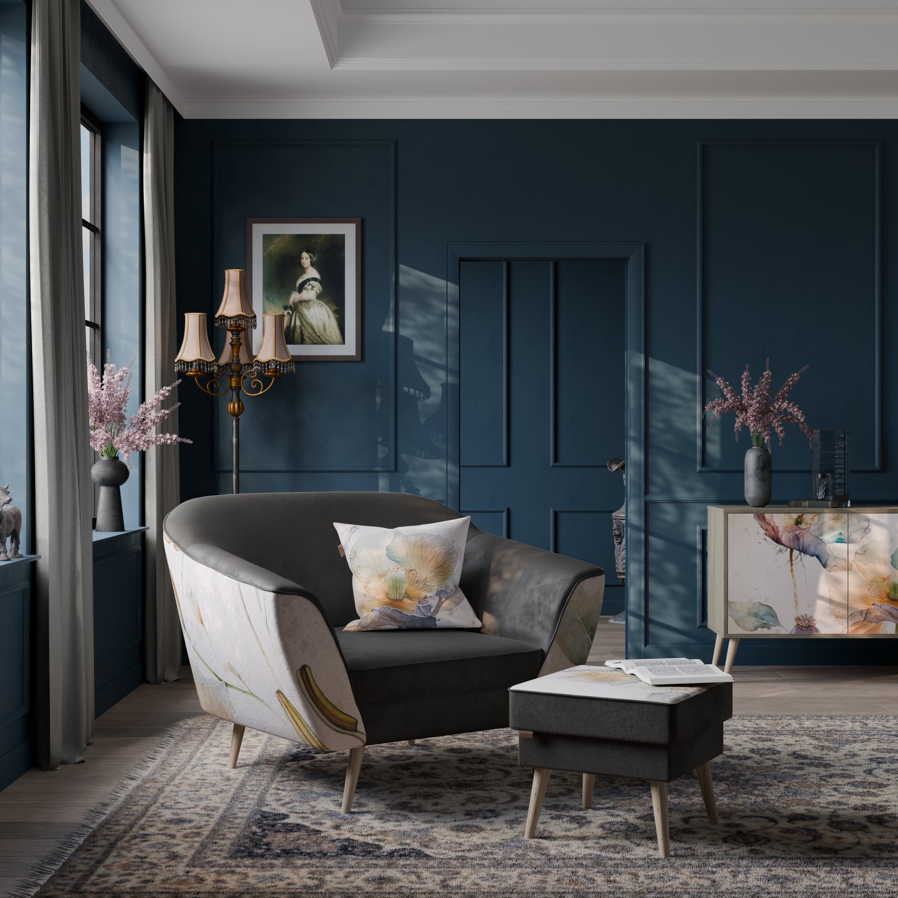 SOFTEN POPPY AURORA Armchair