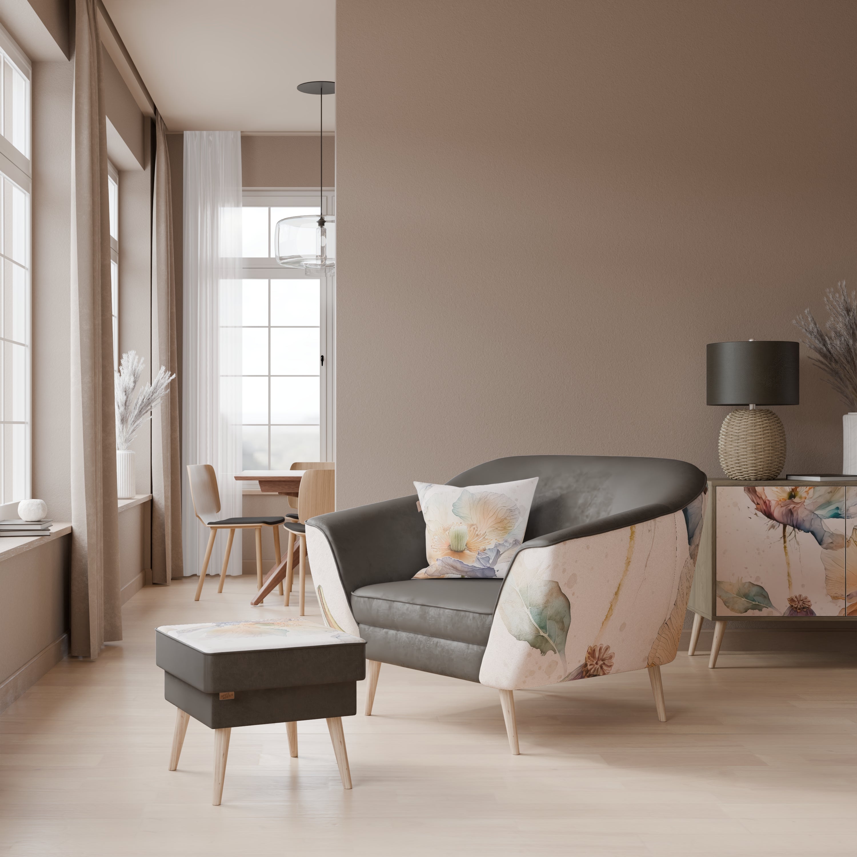SOFTEN POPPY AURORA Armchair