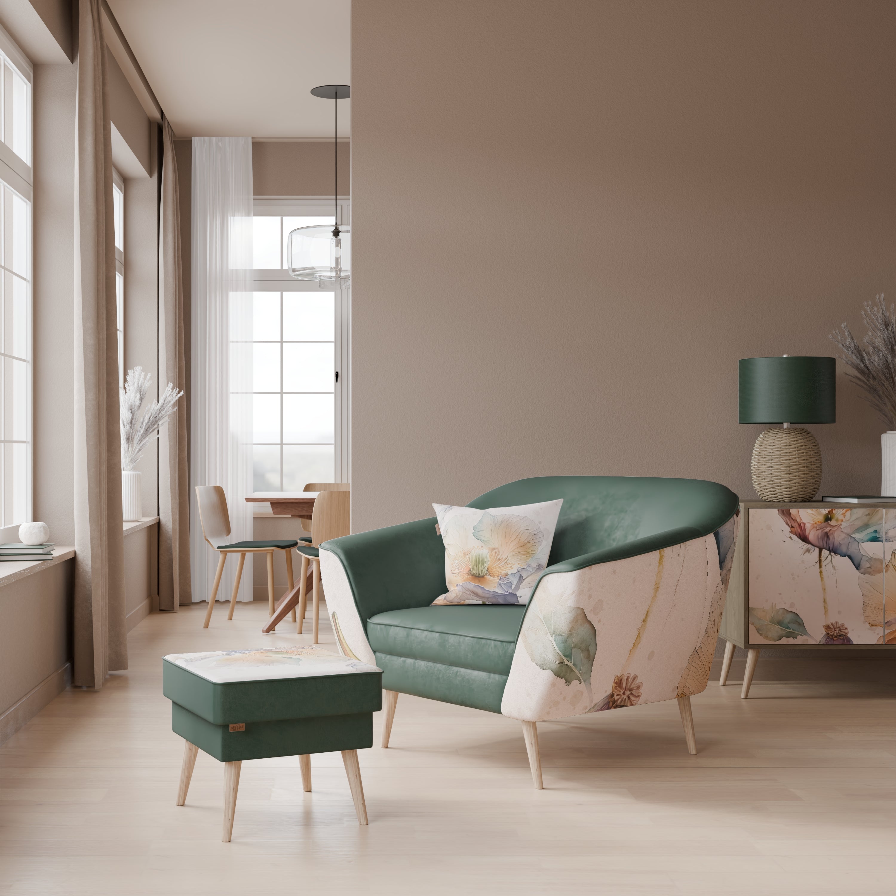 SOFTEN POPPY AURORA Armchair