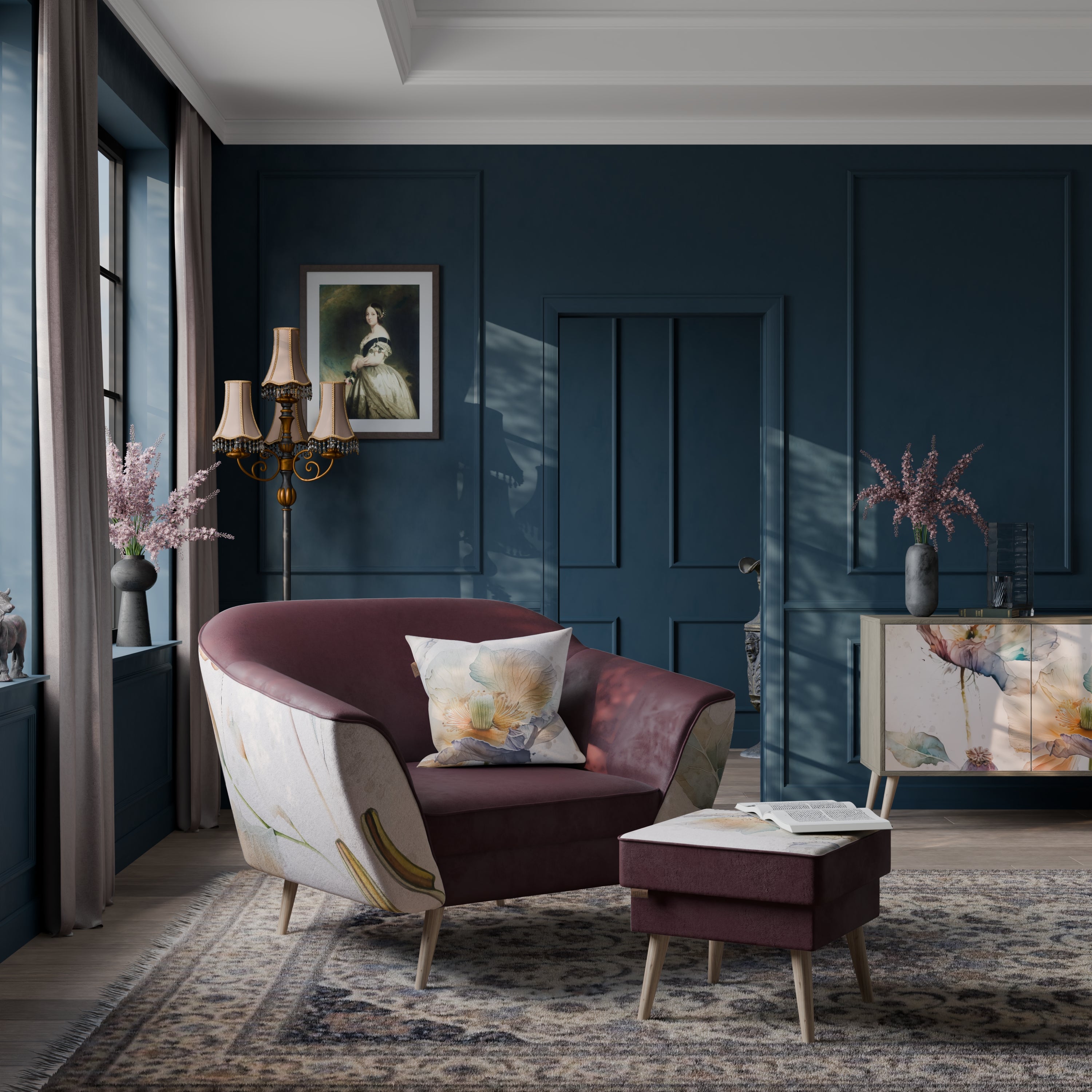 SOFTEN POPPY AURORA Armchair