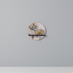 MJUKA POPPY Rund konsthylla i svart finish