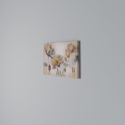SOFTEN POPPY Horizontal Canvas Print