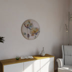 SOFTEN POPPY Round Wall Art