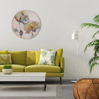 SOFTEN POPPY Round Wall Art