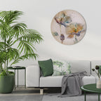 SOFTEN POPPY Round Wall Art