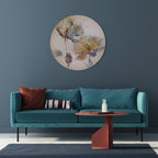 SOFTEN POPPY Round Wall Art