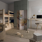 SOFTEN POPPY Dekorativ rumsavdelare – 3 paneler