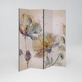 SOFTEN POPPY Decorative 4-Panel Room Divider