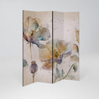 SOFTEN POPPY Decorative 4-Panel Room Divider