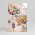 SOFTEN POPPY Peel and Stick Vertical Poster