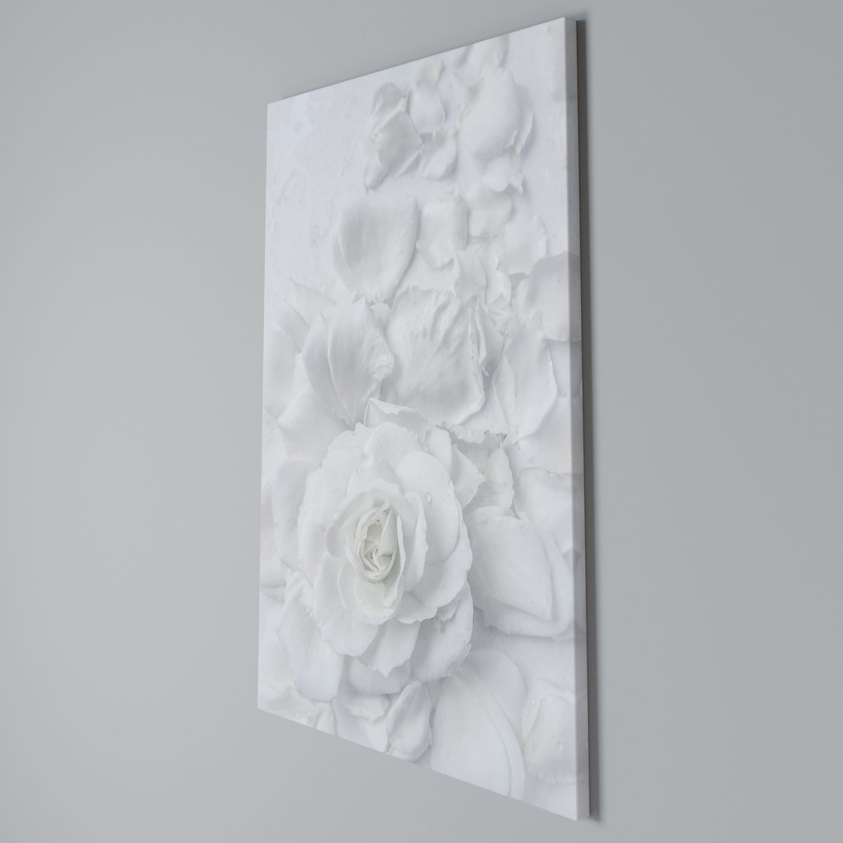 ELEGANCE IN CLARITY Vertical Canvas Print