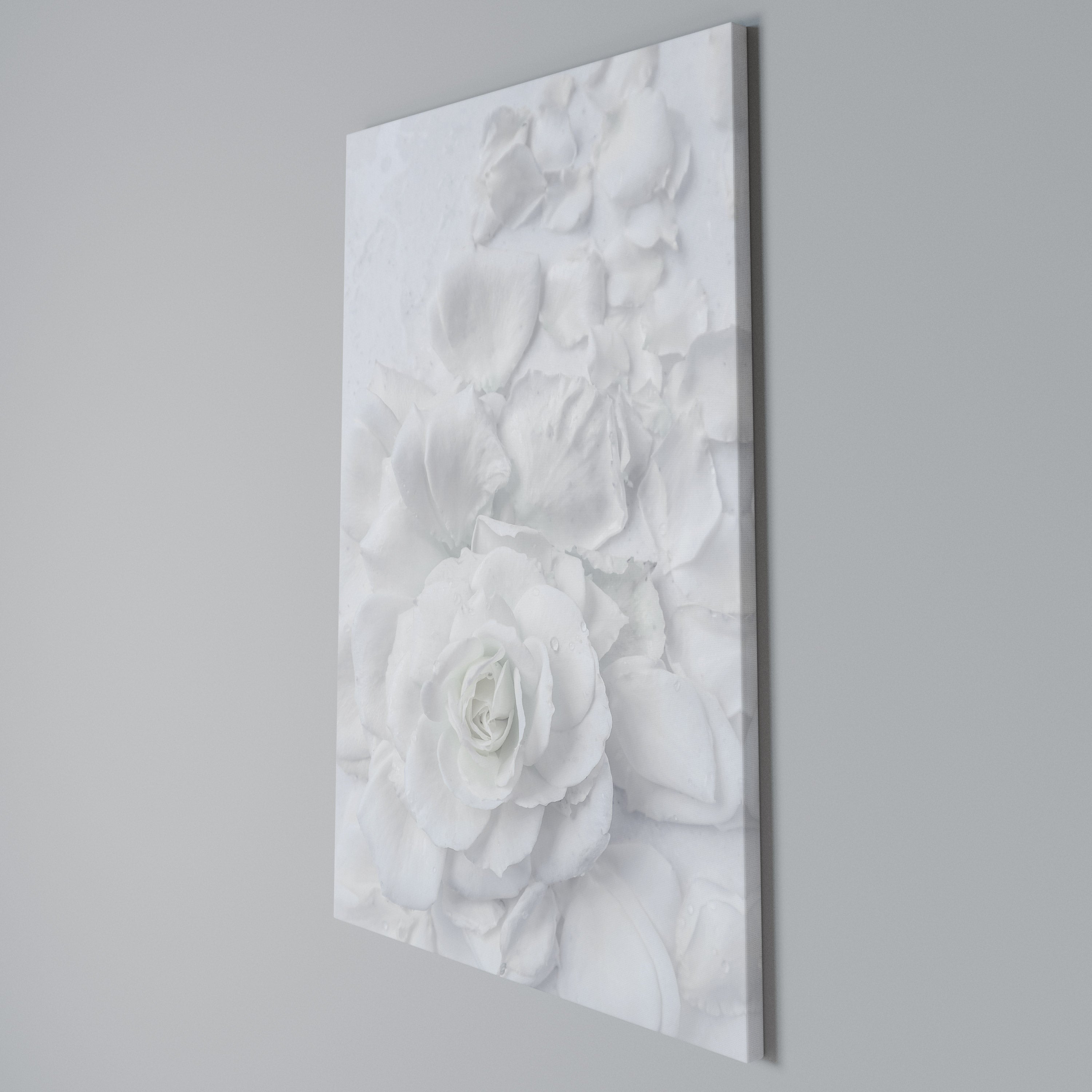 ELEGANCE IN CLARITY Vertical Canvas Print