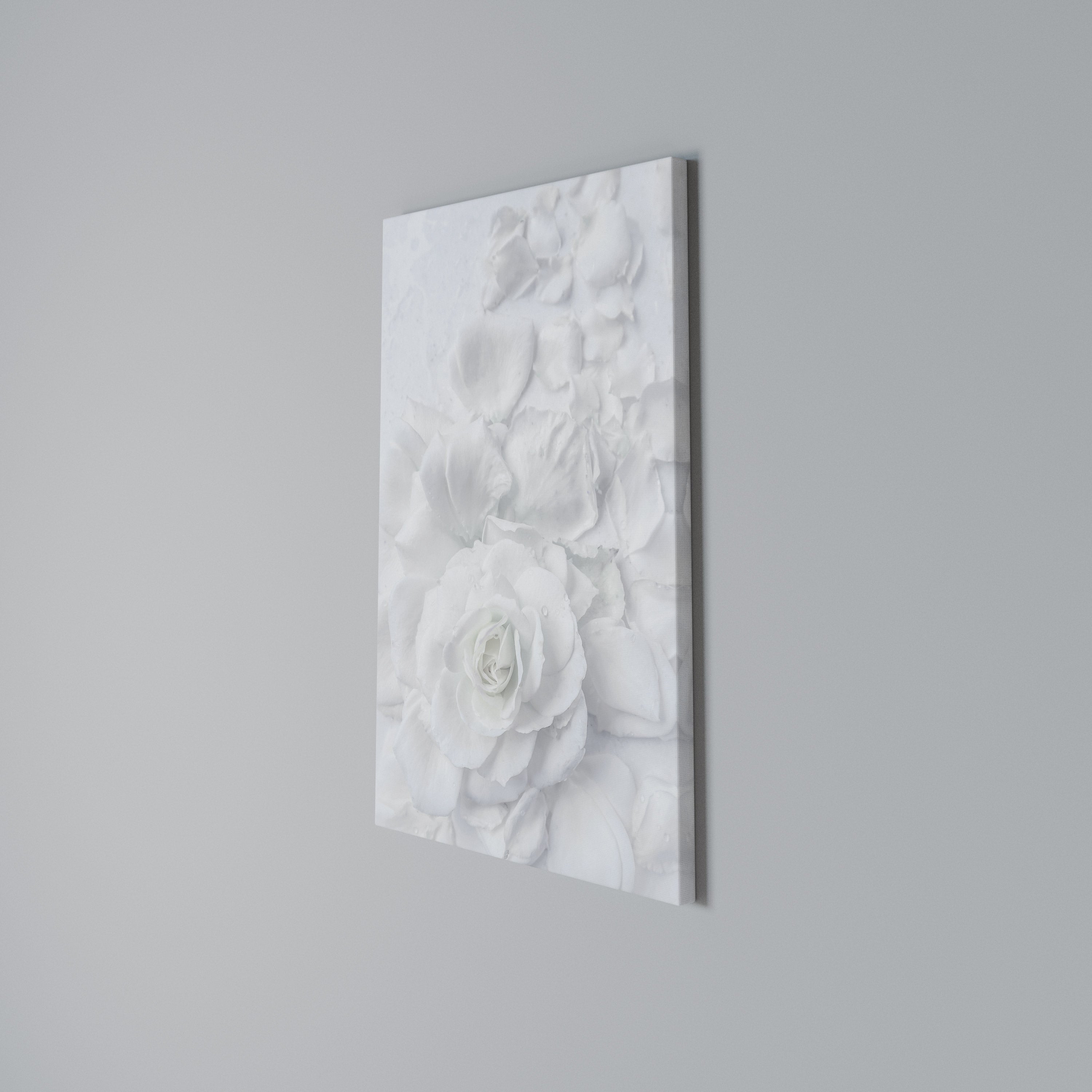 ELEGANCE IN CLARITY Vertical Canvas Print