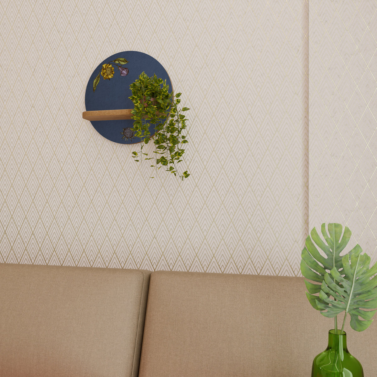 MIDNIGHT FLORA Art Shelf