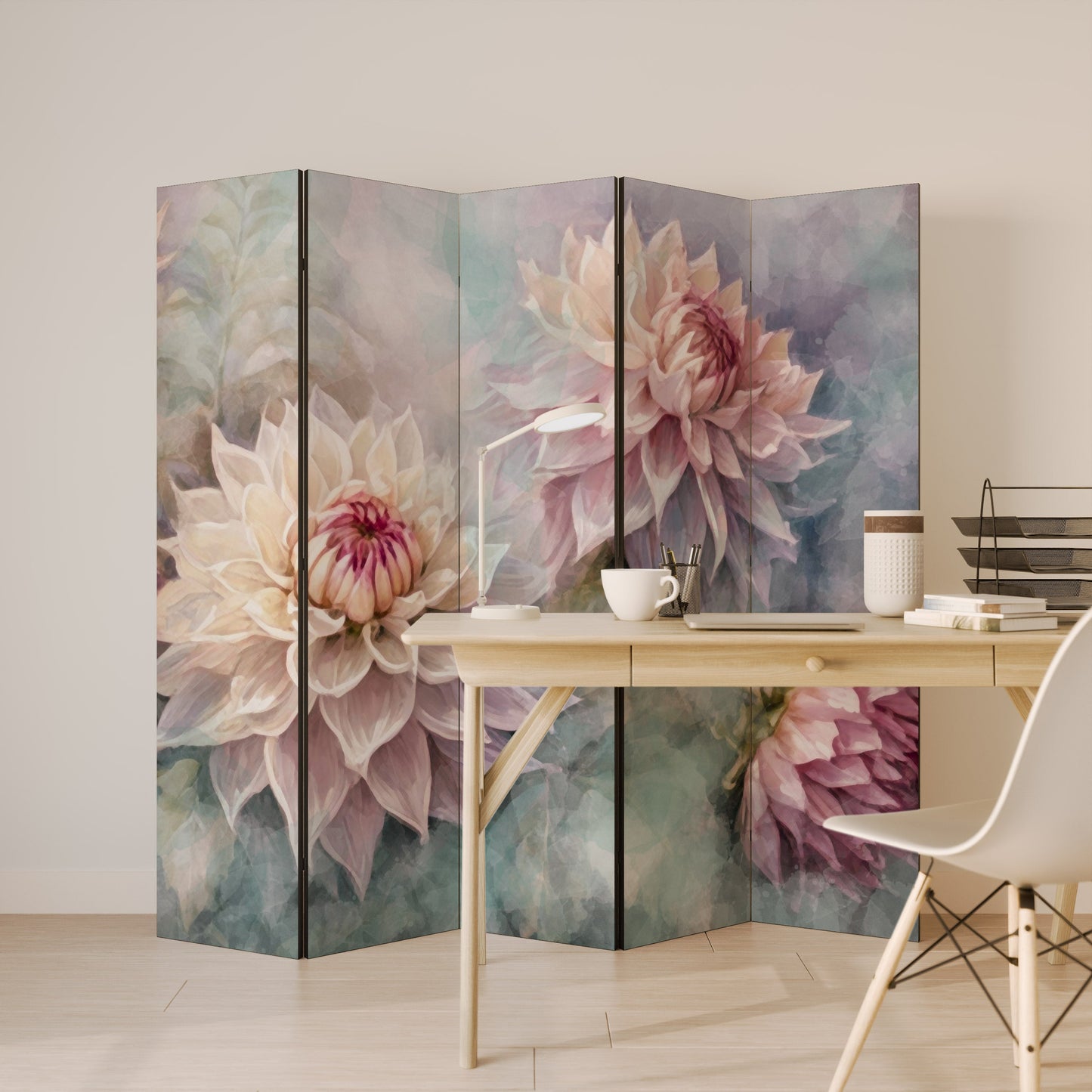 LUMINOUS GARDEN Dekorativ rumsavdelare med 5 paneler
