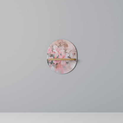 KÖRSBÄRSBLOMMA Oval konsthylla i ekeffekt