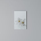 FLEETING WHITE PETALS Vertical Canvas Print
