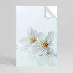 FLEETING WHITE PETALS Peel and Stick Vertical Poster