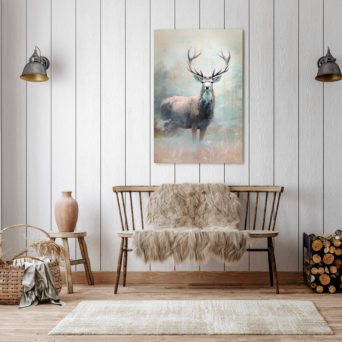 FOREST KING Vertical Canvas Print